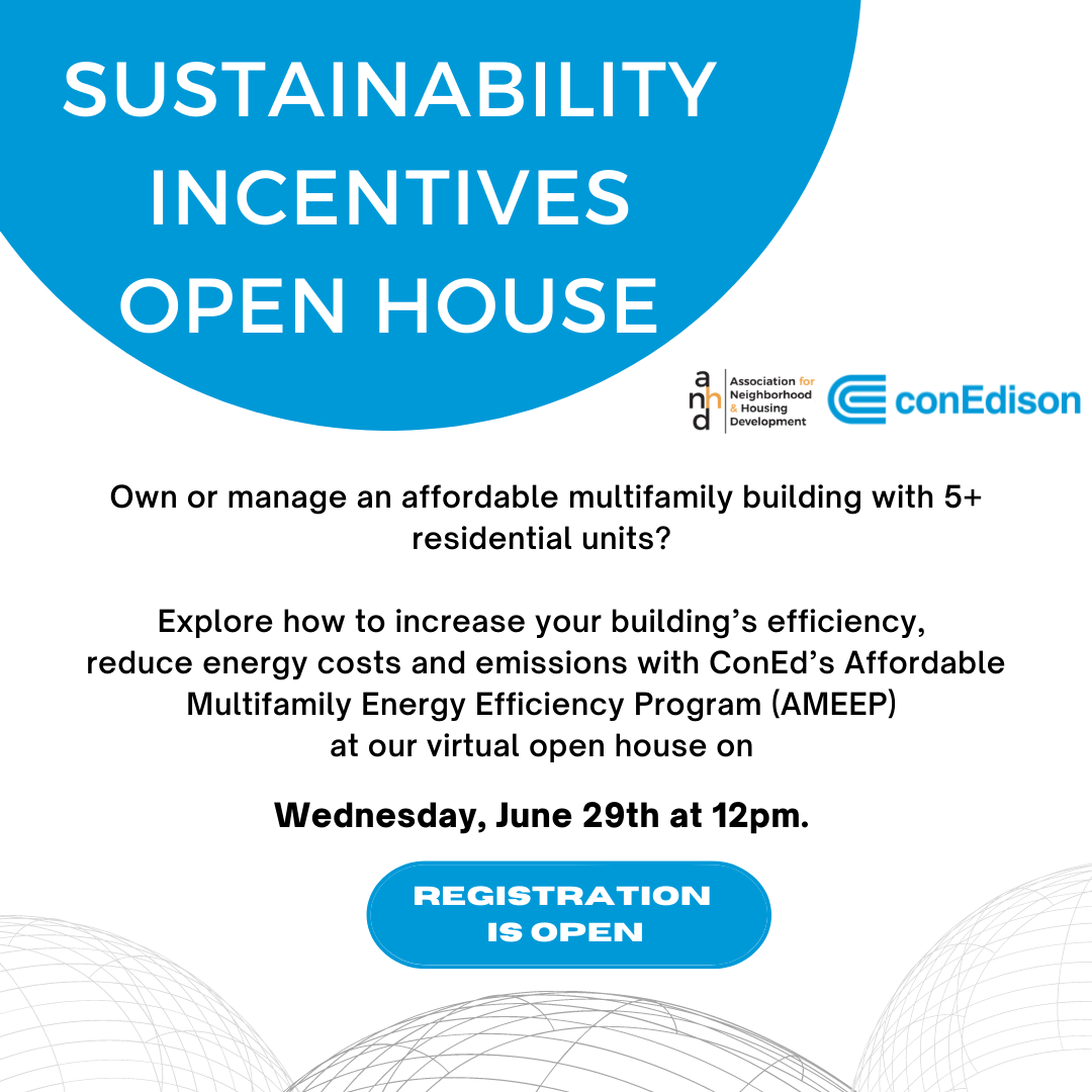 ANHD Sustainability Incentives Open House