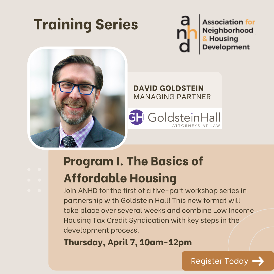 ANHD Training Series Affordable Housing