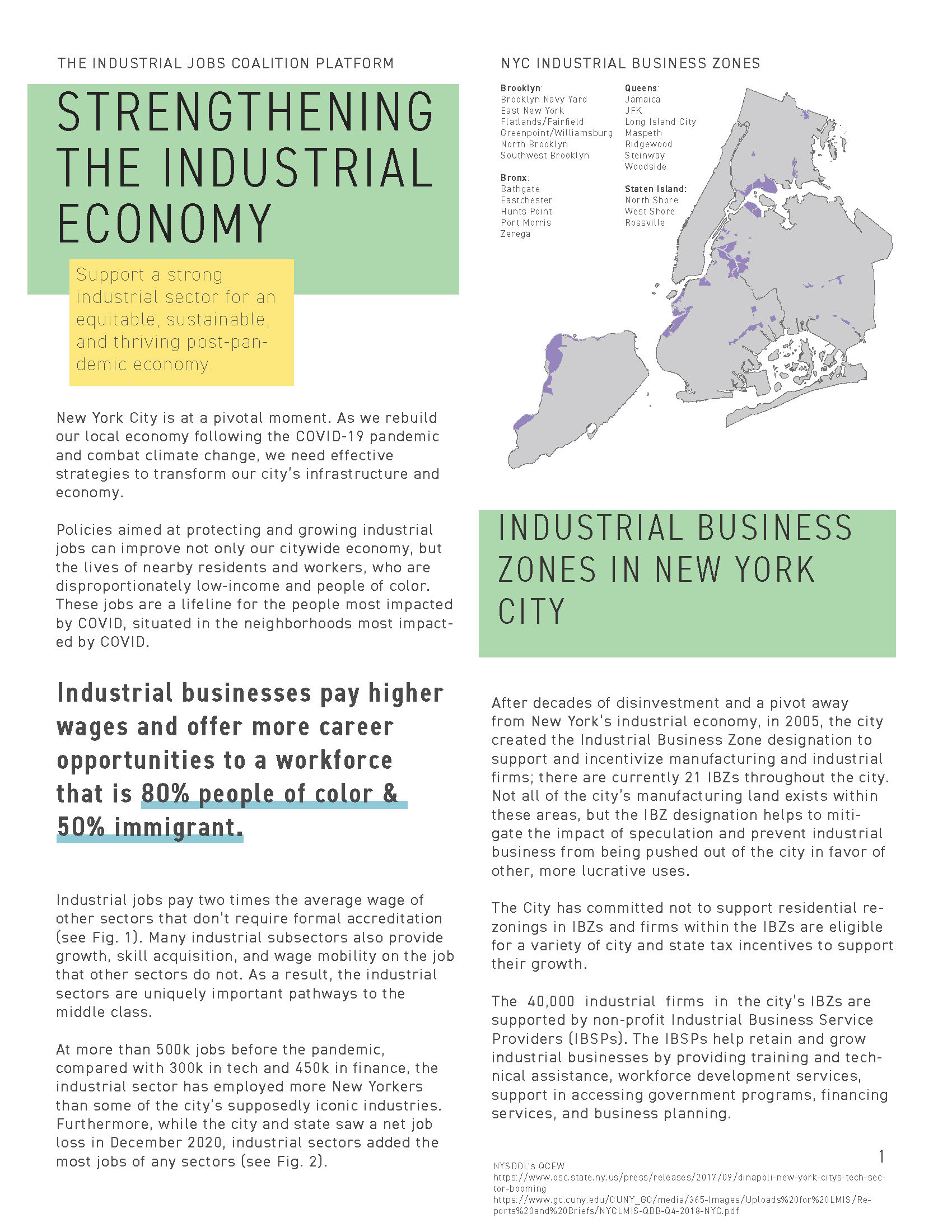 Industrial Jobs Coalition  Association for Neighborhood and